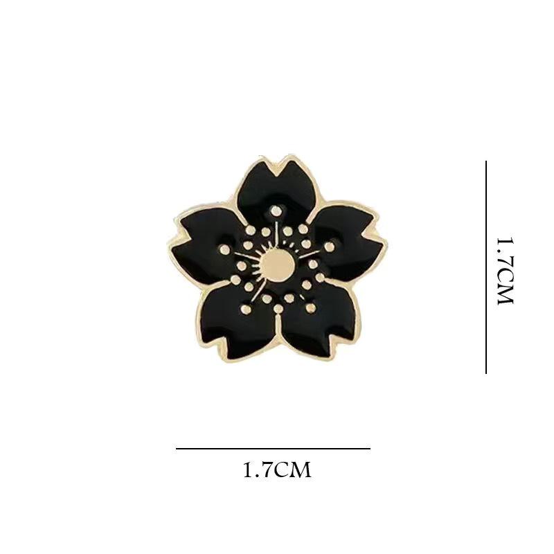 Seven-Color Forest Cherry Blossom Brooch - Cute, Girly Flower Pendant for Women