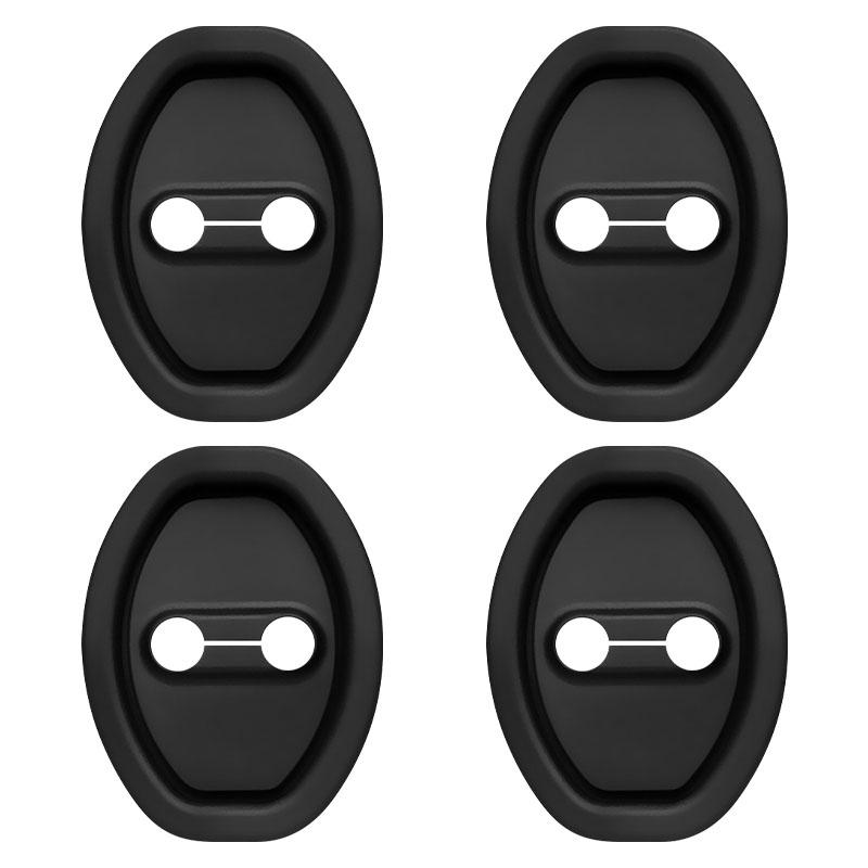 

4pcs Car Door Lock Protective Cover Door Lock Cover Case For Mitsubishi Outlander Lancer 10 9 ASX RALLIART Eclipse L200 Pajero
