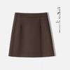 2025 Herbst/Winter Damen High-Waist Schlankmachender A-Linien Wollrock - Kurz, Gerade, Hüftbetont, Bequem.