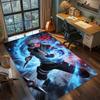 Kakashi Hatake Team 7 Sensei Portrait Rug Carpet Large Area Rug Non Slip Washable Floor Mat Gamer Room Bedroom Home Decor