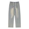 ZunZhe Men's Lightweight Retro Straight-Leg Jeans