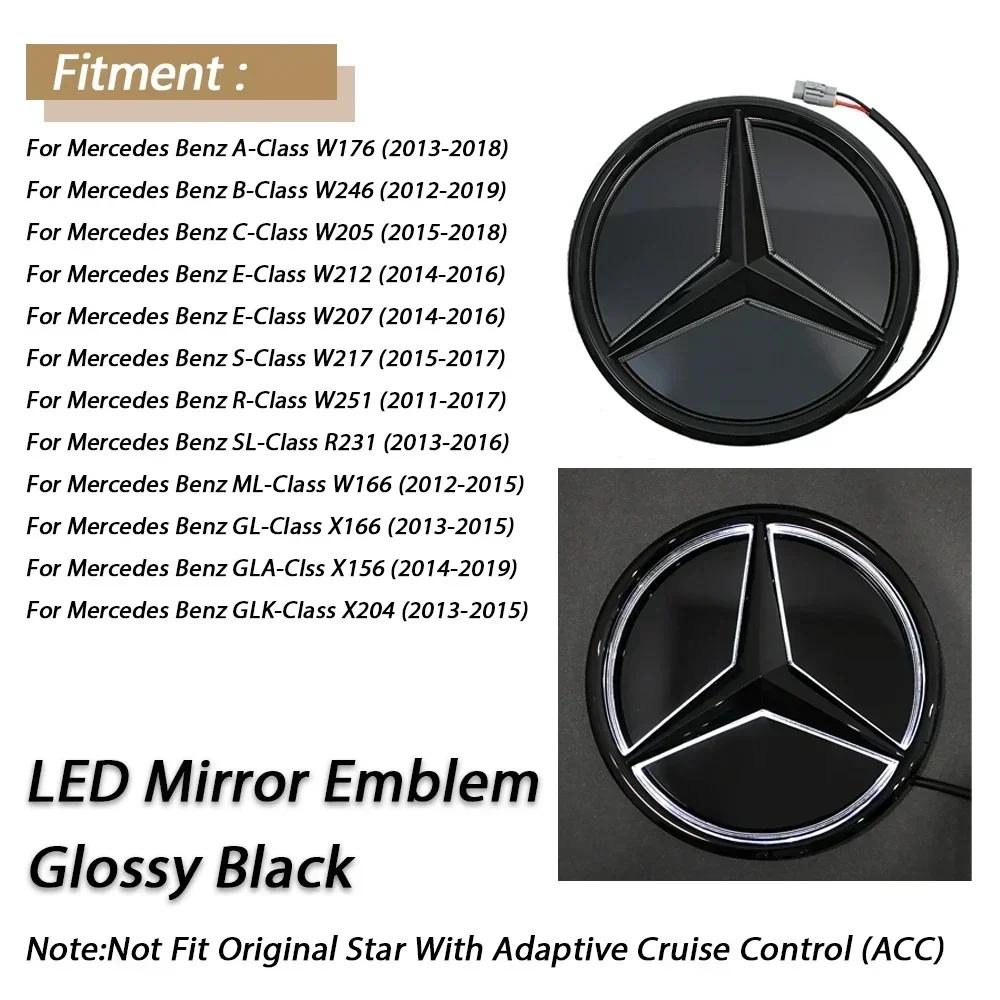 

Car Sticker 2025 Hot For Mercedes Benz 3D Mirror Front Grille Emblem For Mercedes Benz A/B/C/E/S/R/ML/SL W176 W246 W205 W212 W20