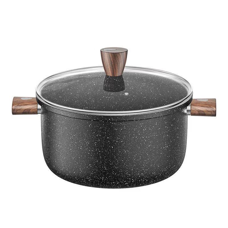 ZISIZ 22CM Double-Handle Stew Pot