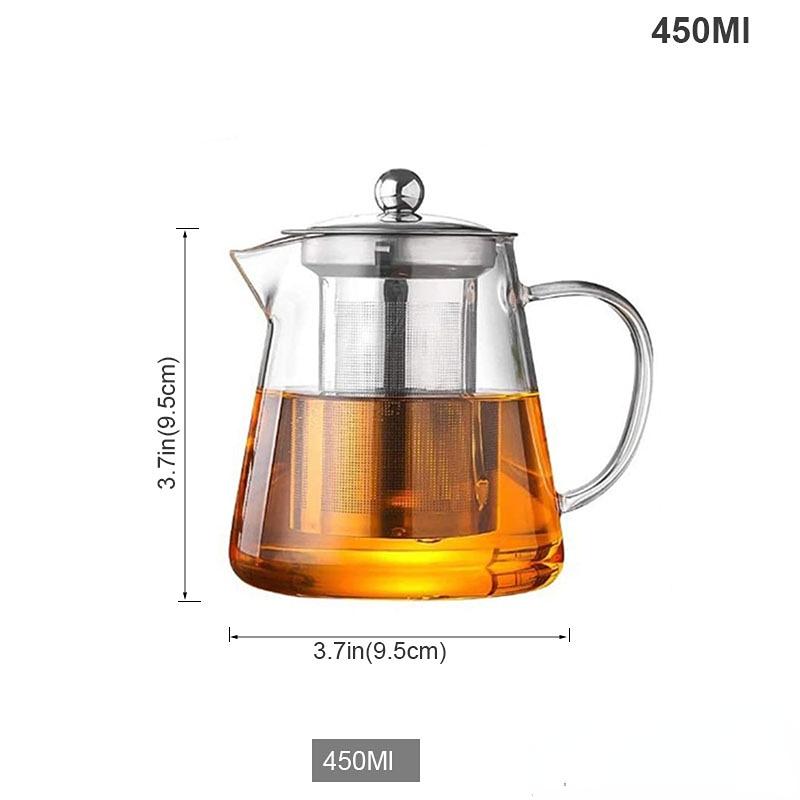 Heat Resistant Glass Teapot, Various Styles, Hot-selling Tea Sets, Clear Kettle, Flower Puer, Tea Infuser Pot, Dropshipping
