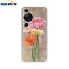 For Huawei P60 Pro Case Cute Heart Cartoon Painted Silicone Clear TPU Back Cover For Huawei P 60 P60 2023 P60Pro Phone Cases