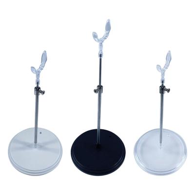 Practical Doll Display Stand Adjustable Plastic Metal Sturdy Holder for 1/12 1/6 Action Figures Storage
