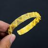 Gold Plated Wire Wrapped Desiogner Bangle