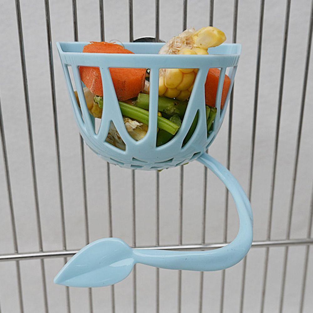

Plastic Parrot Food Feeder Hollow Bird Cage Hanging Feeder Parrot Feeding Toy Parakeet