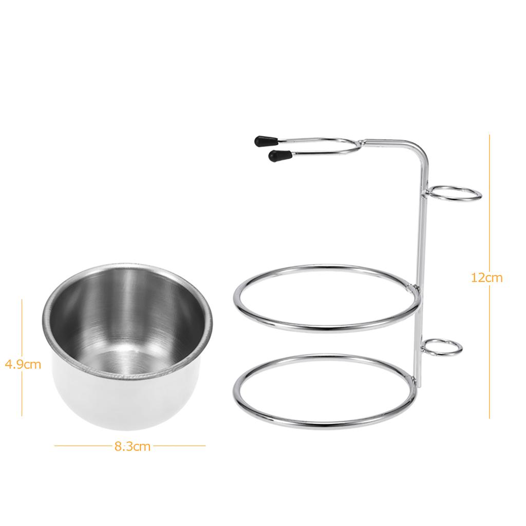 Anself 2 in 1 Men s Shaving Set Dry or Wet Shaving Cup + Shaving Holder Male Beard Shaving Soap Bowl Shaving Stand