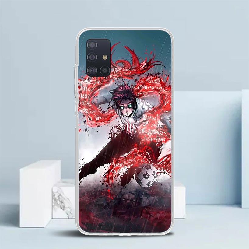 Blue Lock Shidou Ryusei Soft Cover for Samsung Galaxy A12 A22 A32 A52 A72 A02S Phone Case Note 20 Ultra 10 S10 Plus A51 A71 A50S