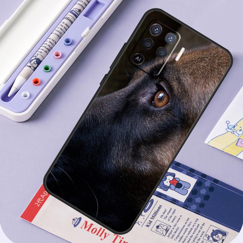 

German Shepherd Dog For Oppo A40 A60 A80 A94 A74 A54 A15 A18 A38 A58 A78 A98 A16 A76 A96 A57 A17 A77 A5 Pro Case OPPO A58 4G