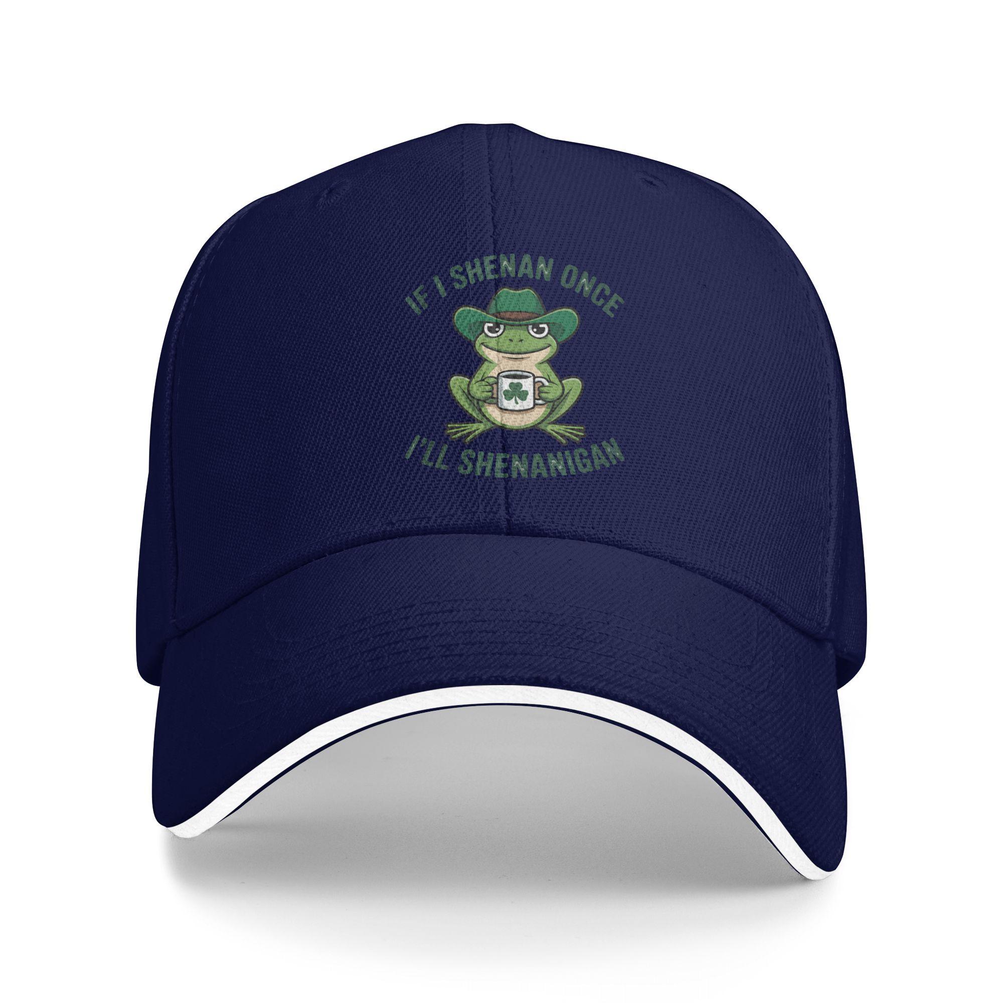 

If I Shenan Once I ll Shenanigan Funny Baseball Cap Casual Trucker Hat Summer Men Adult Hunting Camping Baseball Caps One Size темно-синього кольору