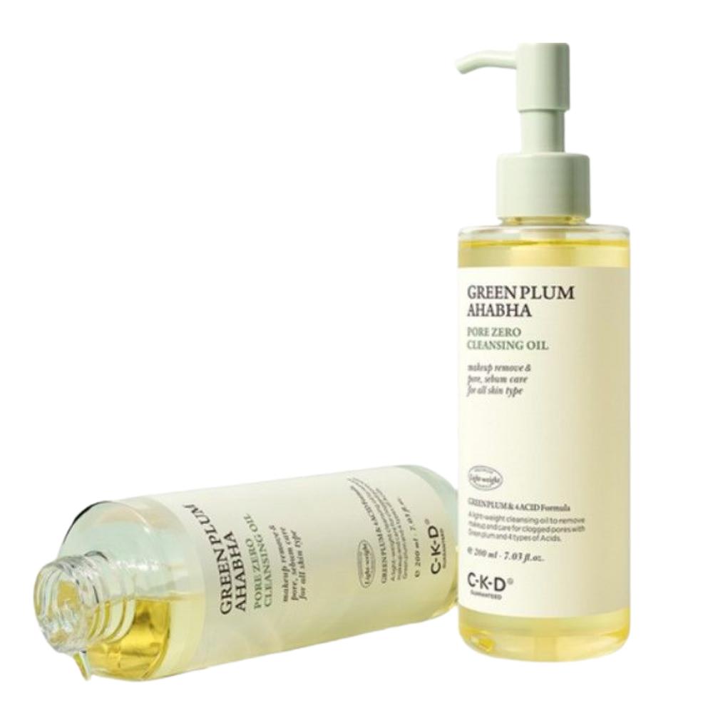 CKD Green Plum AHA BHA Texture-Smoothing Cleansing Oil Deep Cleansing & Exfoliating 200ml