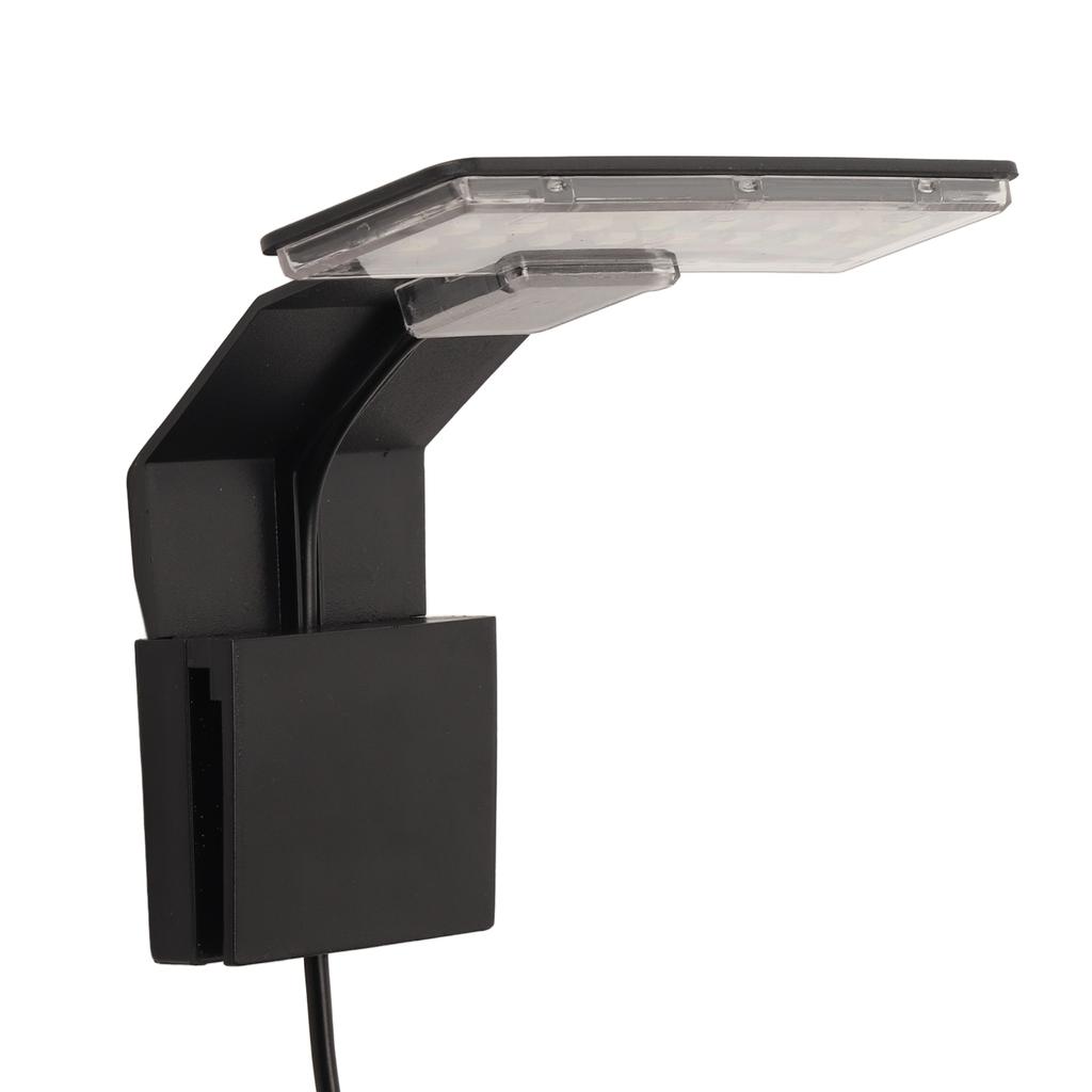 Fish Tank Clip On Light Professional High Brightness Mini Ultrathin LED Aquarium Light   Black Shell