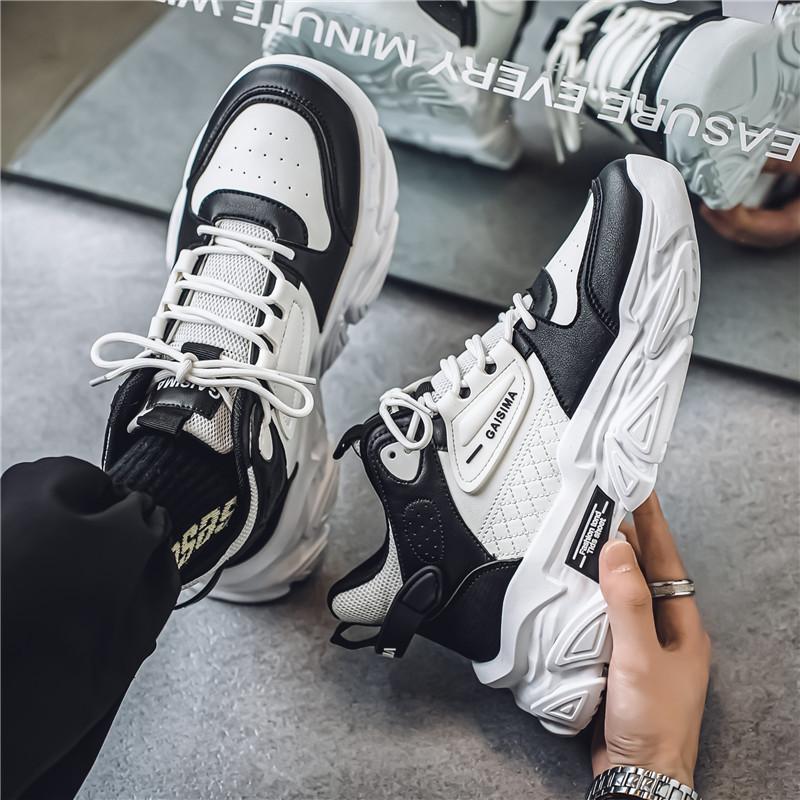 Fashion  men's original design of high quality casual platform elevating shoes walking comfortable sports shoes