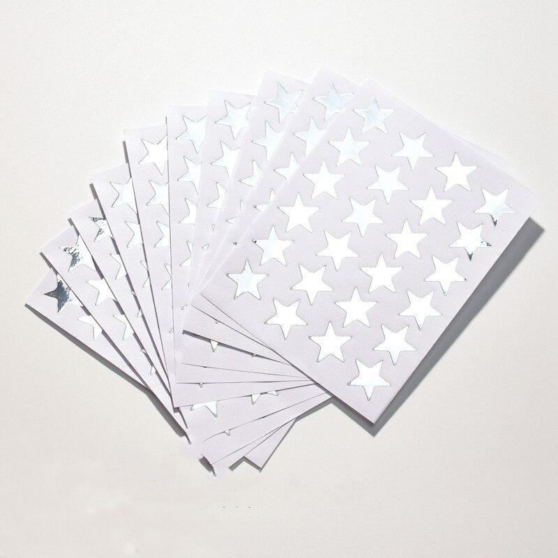 

10 шт./компл., золотые, серебряные наклейки с пятиконечной звездой, детские маленькие пятизвездочные наклейки, милые студенческие наклейки 9.5*12.5cm
