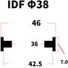 38 51 63 76 89 102mm Hygienische EPDM VMQ Dichtungsprofil für IDF-Verschraubung Hombrew