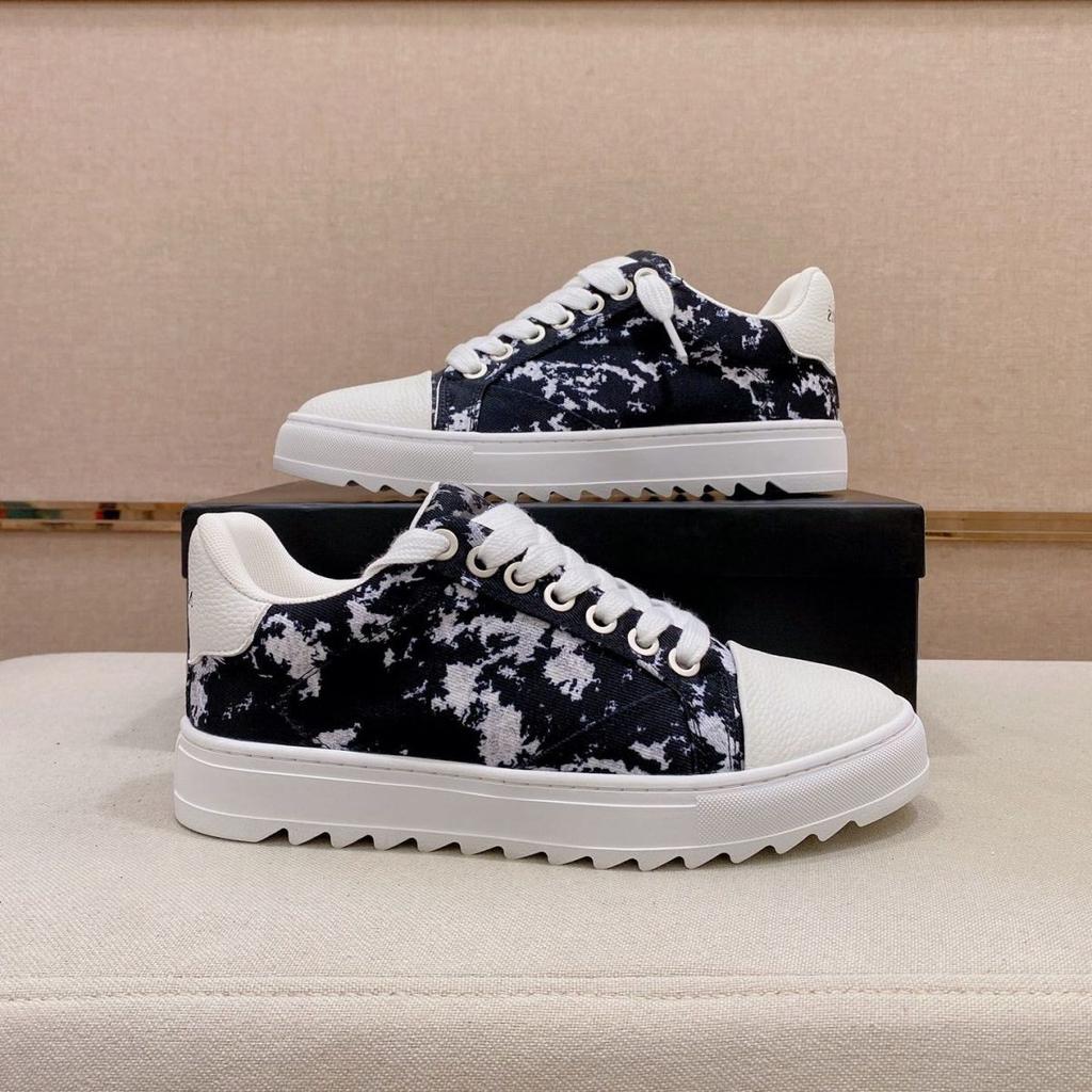 Breathable Canvas Skateboard Shoes For Men, French Fashion Sport Casual Sneakers, Summer New Low Top Walking Footwear