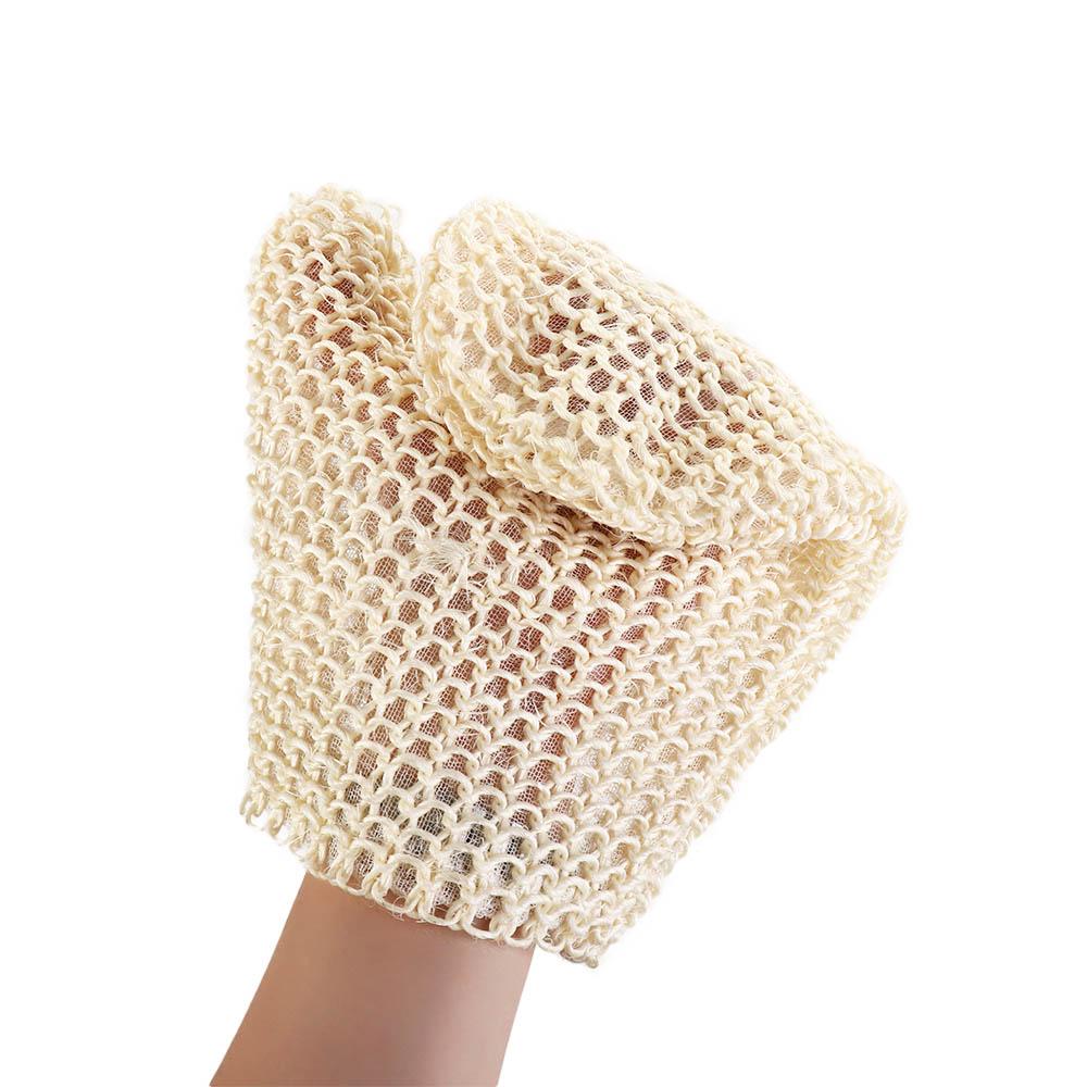 Cleaning Tool Bathing Accessories Body Scrubber Shower Brush Exfoliating Glove Sisal Bath Gloves