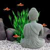 Buddha Aquarium Deko Stein Buddha Figuren für Aquarium Zen Garten Aquarium Statue Mini Stein Buddha Zen Skulpturen Deko