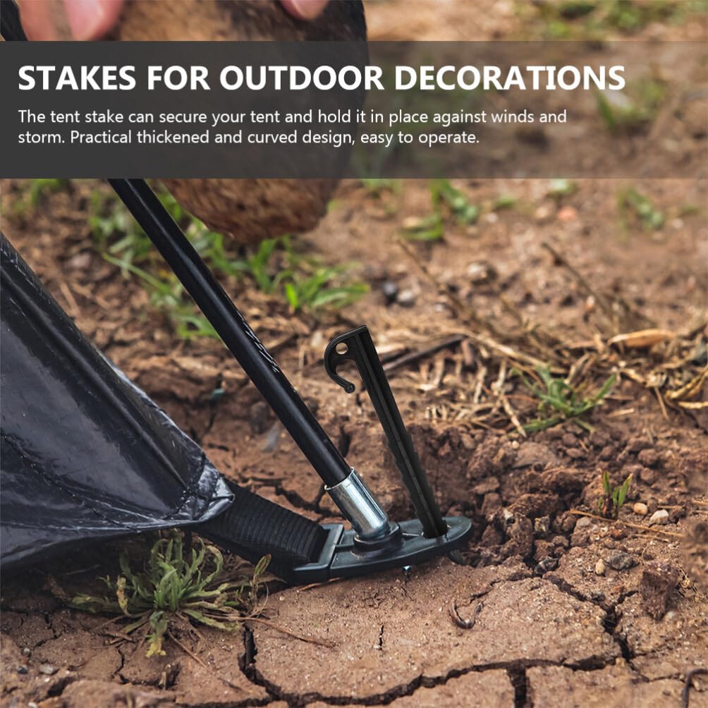 TENDYCOCO Tent Pegs, Plastic Pegs, Camping Pegs, High-Strength Resin, Lightweight, Smooth Drive-In, Hard To Pull Out, Plastic Stakes, 100pcs