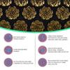 Bag with Acupressure Mat as well as Pillow Set Massage Cushion for Fitness Exercise Yoga Pilates Foot Back Body Relaxtion Spike Mat Set