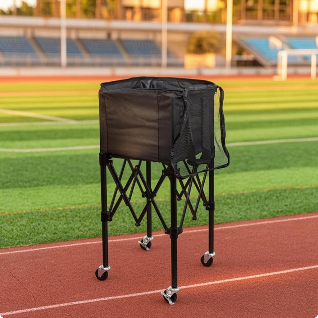 Foldable Ball Cart, Collapsible Container, Large for Gymnastics Room