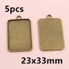 3-10pcs 18x25mm 19x38mm 25x50mm Inner Size Rectangle Pendant Cabochons Blank Base Setting Tray DIY Jewelry Making Accessories