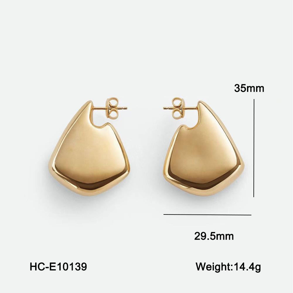 Exclusive Stainless Steel Teardrop Earrings, Instagram Style Geometric Polished Minimalist Earrings, Premium Ear Jewelry