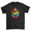 Pride_32 Heart Crown Funny T-shirt - Wear Your Royalty with Humor! 100% Cotton,
