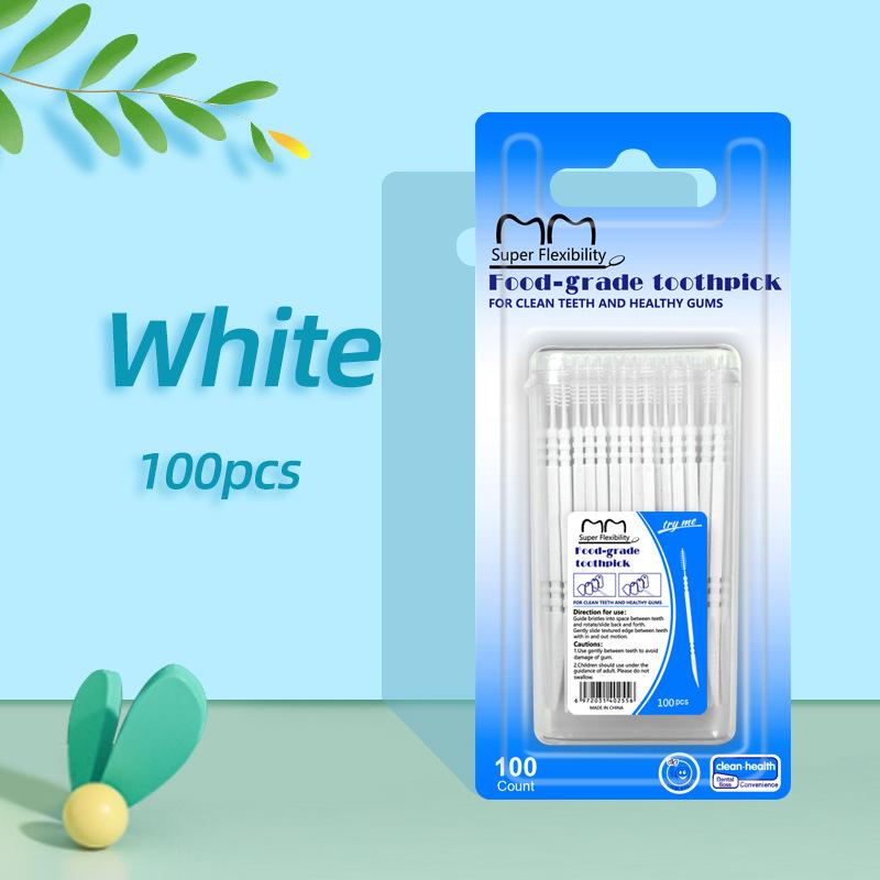 Fishbone-shaped 100-piece Boxed Double-ended Toothpicks