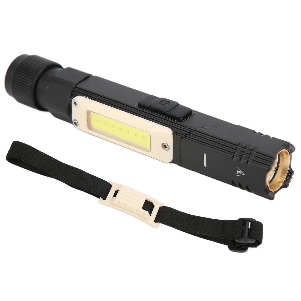 S21 Taschenlampe USB wiederaufladbar Tragbare Kopf drehbare Taschenlampe für Camping Patrouillieren