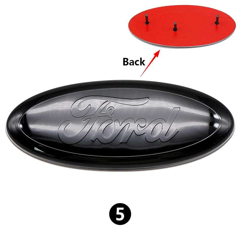 22.5X9cm Car Front Grille Emblem Sticker Rear Trunk Decal Replacement Accessories For Ford F150 F250 Edge Escape Transit Fusion HNQJR1