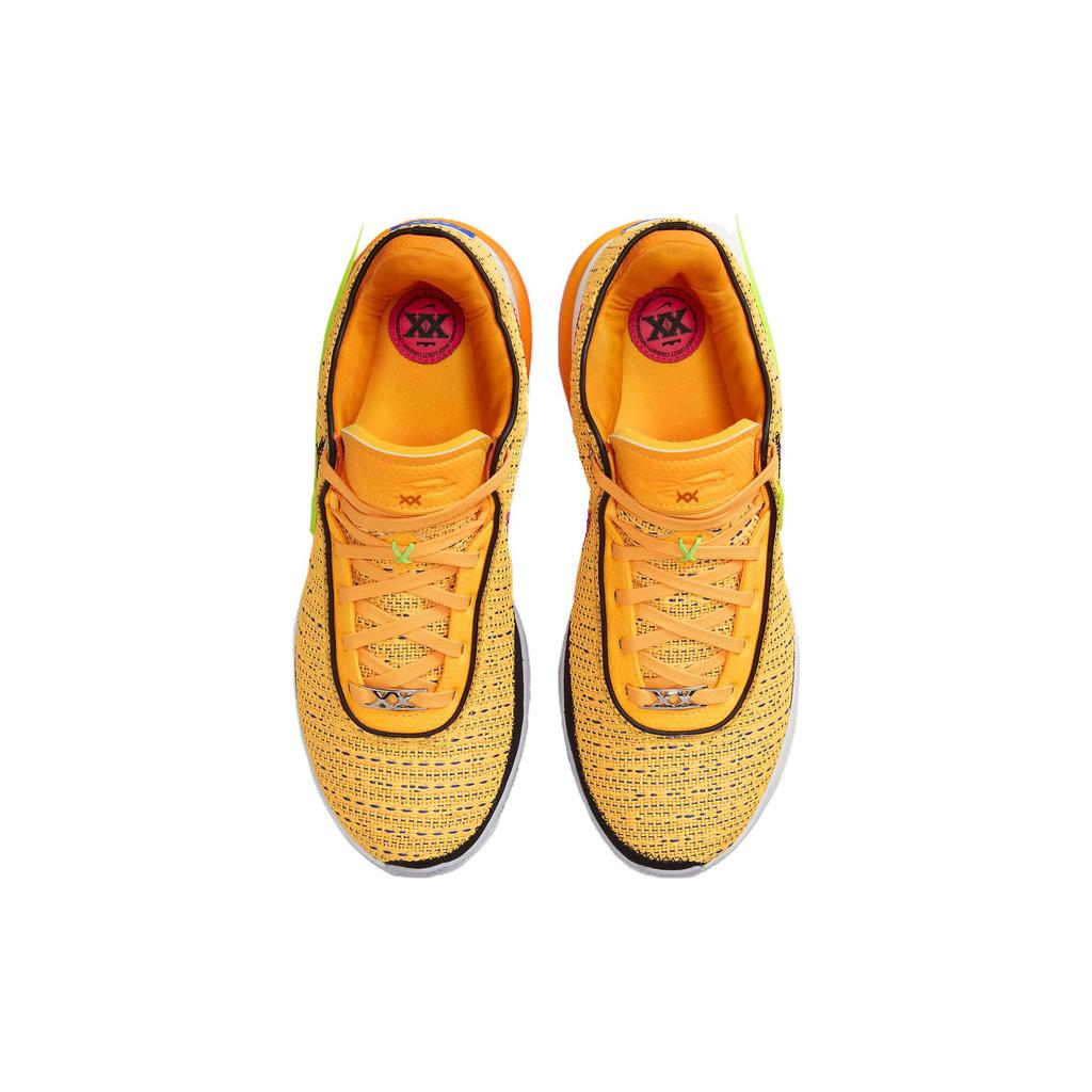 Nike LeBron 20 James Gang Unisex-Sneakers Orange Laser-Orange Racer-Blau DJ5423-801