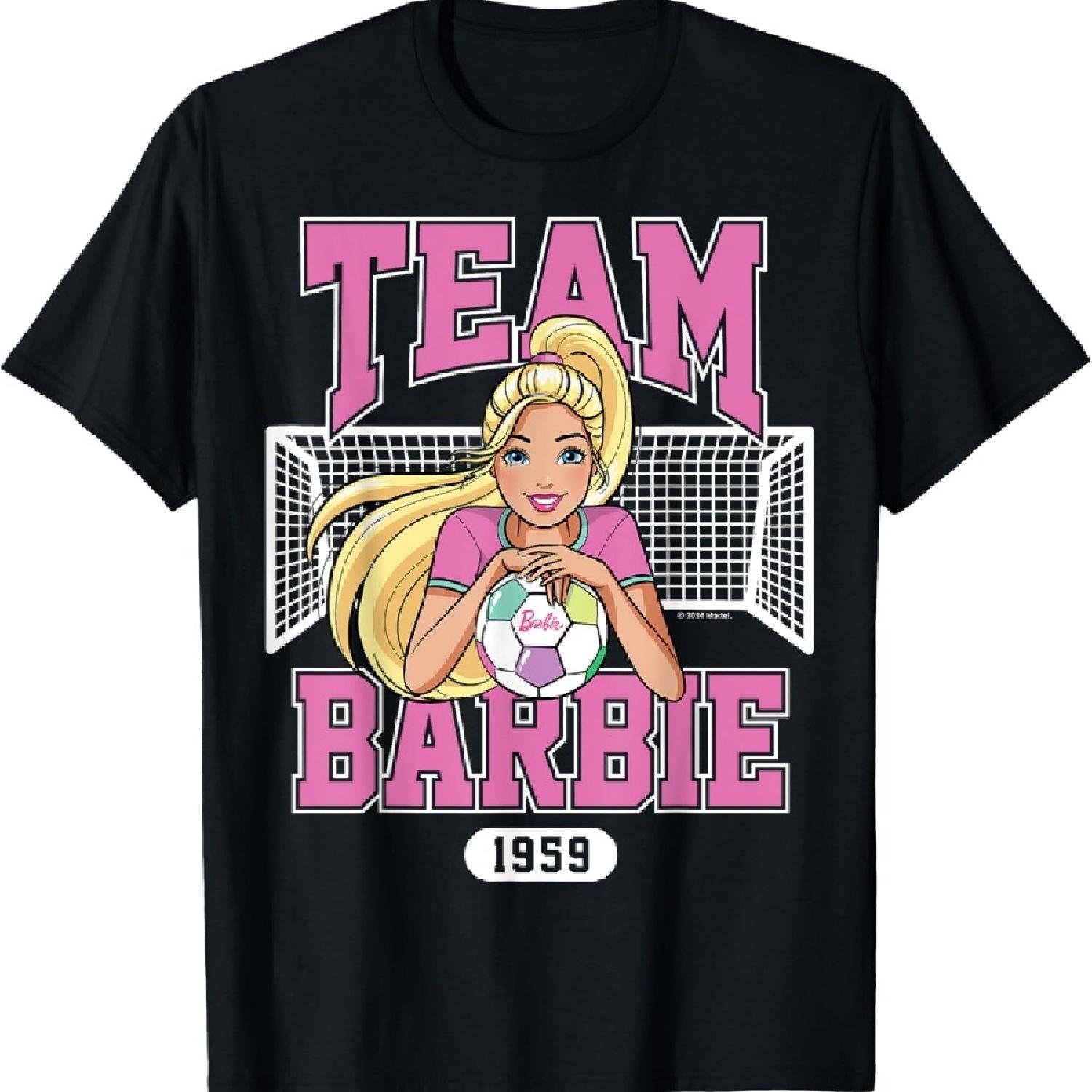 

Barbie - Команда Барби - 1959 Футбол с Футбольными Воротами Футболка XXXXXL чёрный