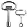 Bathroom Valve Key Valve Switch Control Cabinet Rust Prevention Silver Sturdy Zinc Alloy Triangle Wrench For Valve