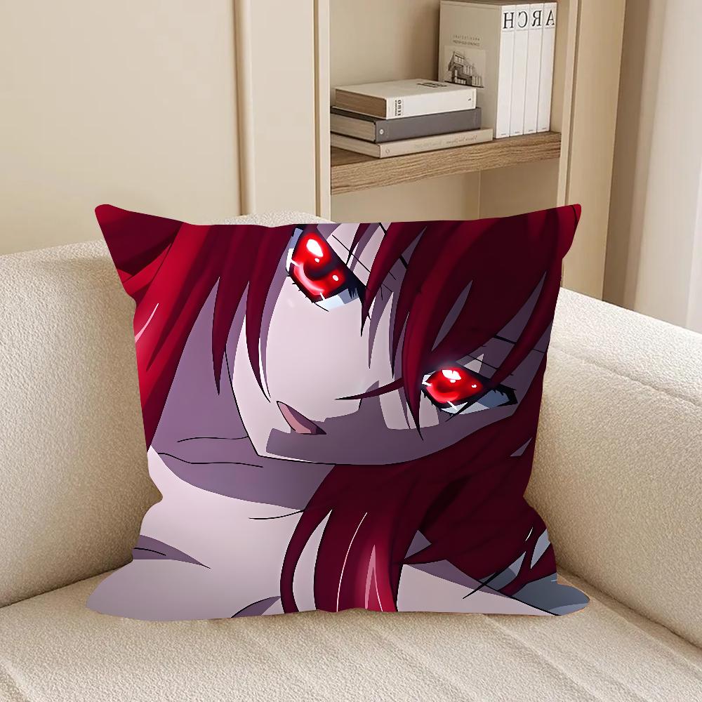 Anime High School DxD Kissenbezug Quadratisch Doppelseitiger Druck Kurzer Plüsch Sofakissenbezug Schlafzimmer Nachttisch