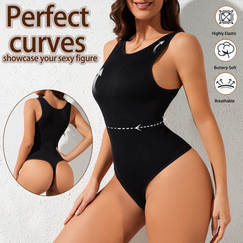 Women S Shapewear Bodysuit Tummy Control Butt Lifting Thong Corset