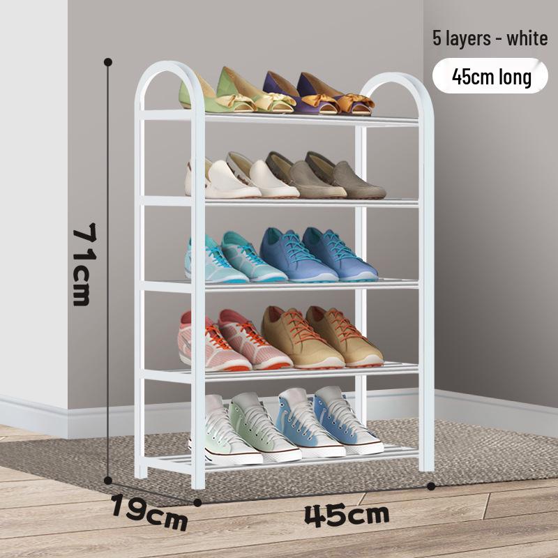 Elegant Multi-Level Metal Shoe Rack, Space-Saving and Economical Home Storage