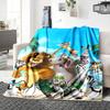 Jungle Adventure Friends Blanket Soft Throw Blanket For Home Bedroom Bed Sofa Travel Office Solid Christmas Blanket