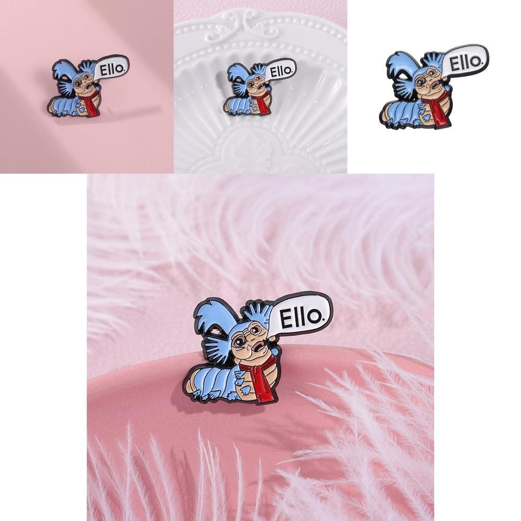 Brooch Trendy Cartoon Creative Monster Design Colorful Metal Pin For Fashion Individuals Forward