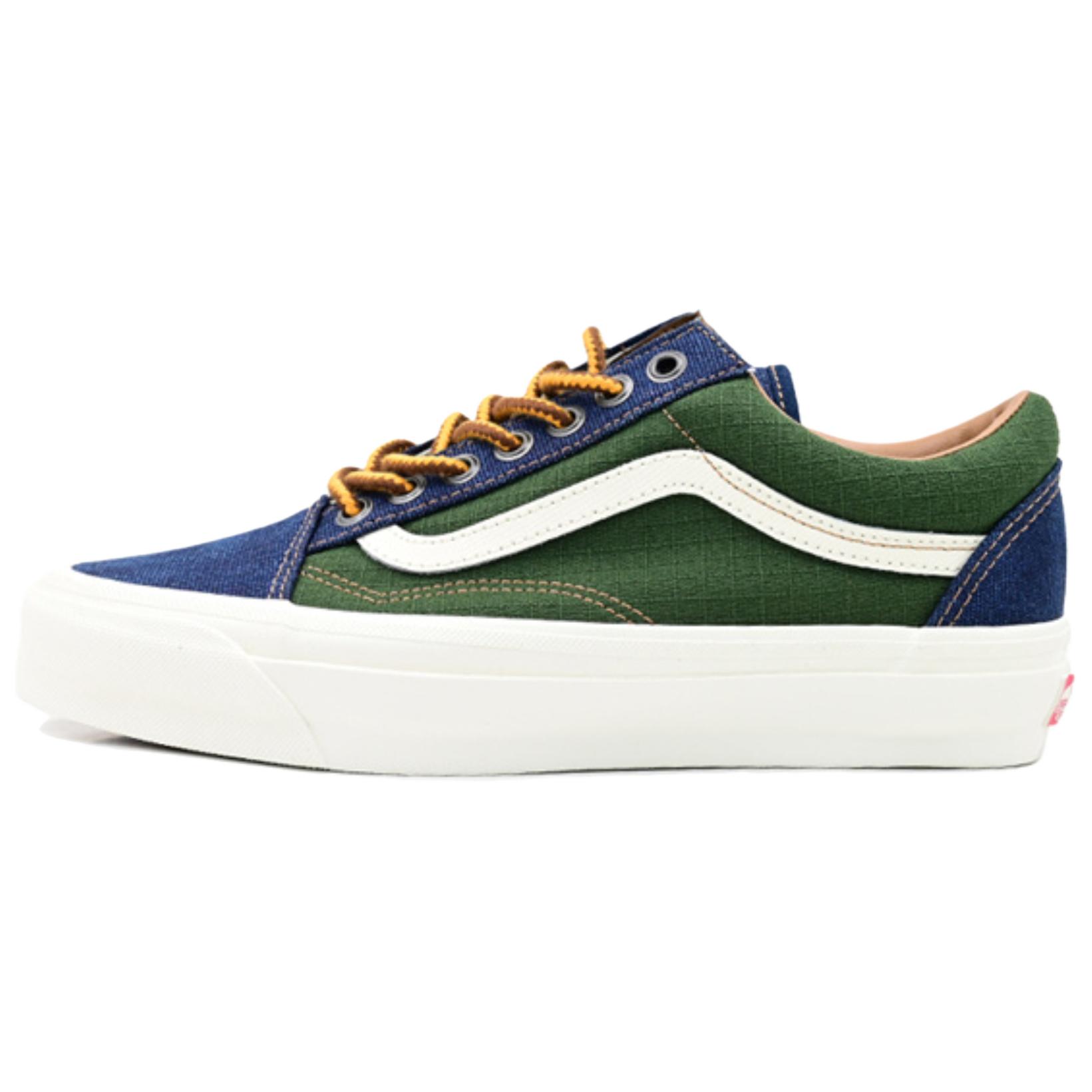 

New Vans Low Top Skateboard Shoes Unisex Green Blue VN000CY21T8 40
