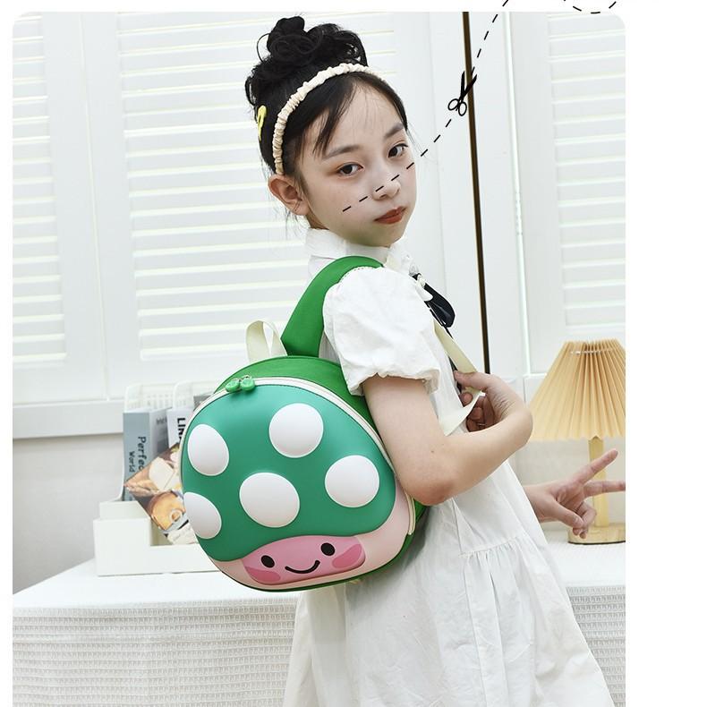 Zaino per la scuola Zaino per bambini a guscio rigido Cartone animato piccolo fungo Zaino per la scuola materna Zaino per bambini leggero e carino Zaino alla moda