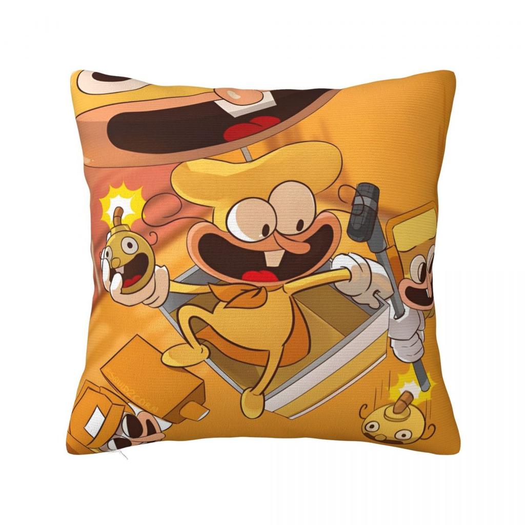 Pizza Tower Game Lover Pillowcases Accessories Printing Cushion Cover Throw Pillow Cover Seater Decorations Square Multi Size