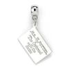 Harry Potter Hogwarts Acceptance Letter Slider Charm Silver