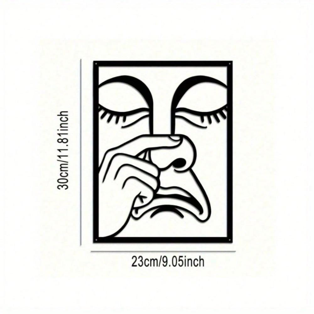 

Metal Wall Art Decor Plaque Sign Home Office Kitchen чорний