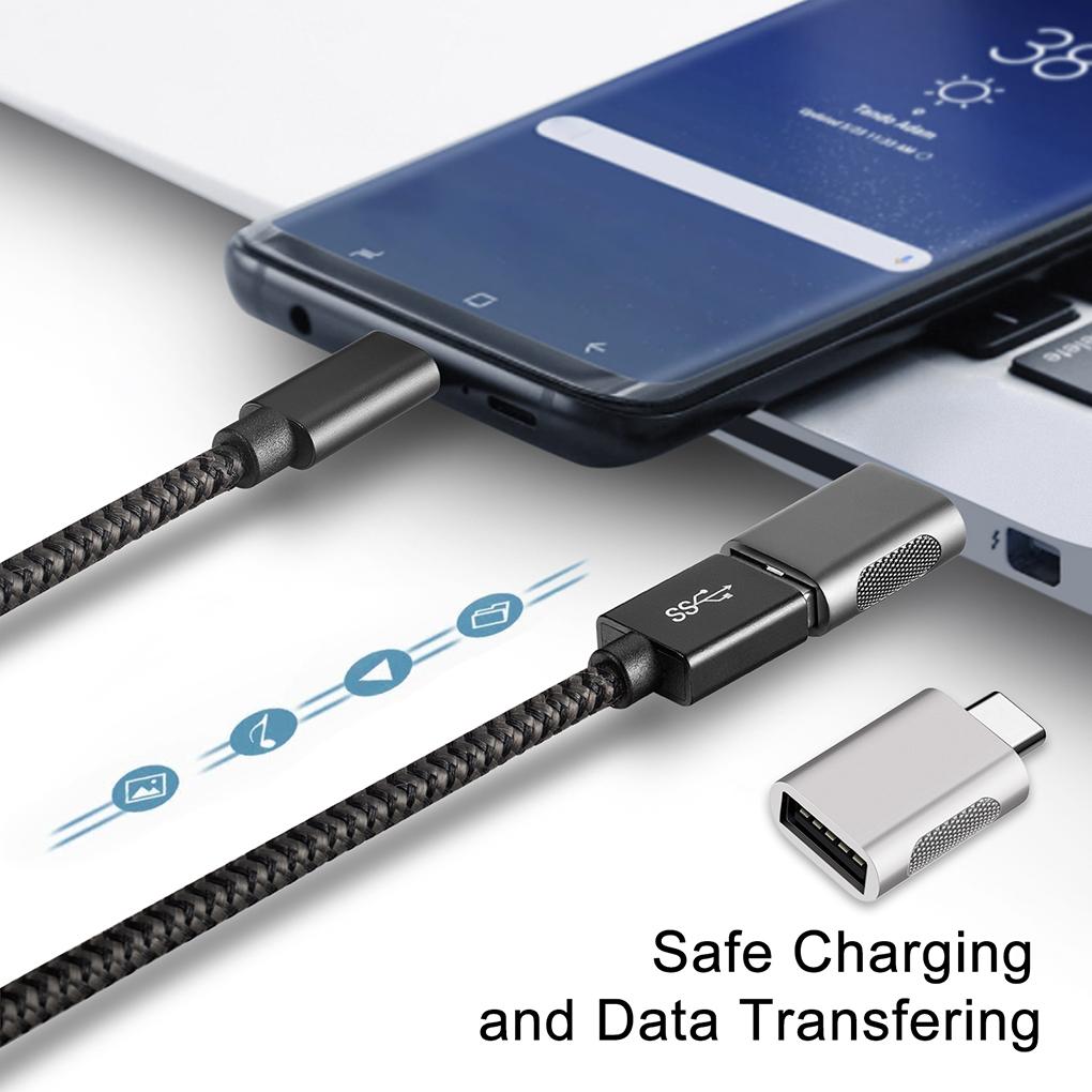 Typ C auf USB 3.0 Adapter Buchse auf Stecker Schnelllader Universeller Verschleißfester Multifunktionaler Konverter für Telefon PC