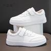 Children's and students' casual little white shoes New Four Seasons Boys and Girls Leather Mesh School Performance White Shoes Soft Sole
