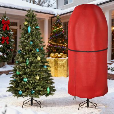 Housse de sapin de Noël vertical Yousheng Résistante aux déchirures Housse de rangement pour sapin de Noël avec cordon de serrage Sac de rangement anti-poussière zippé pour 5 pieds ou 9 pieds Debout
