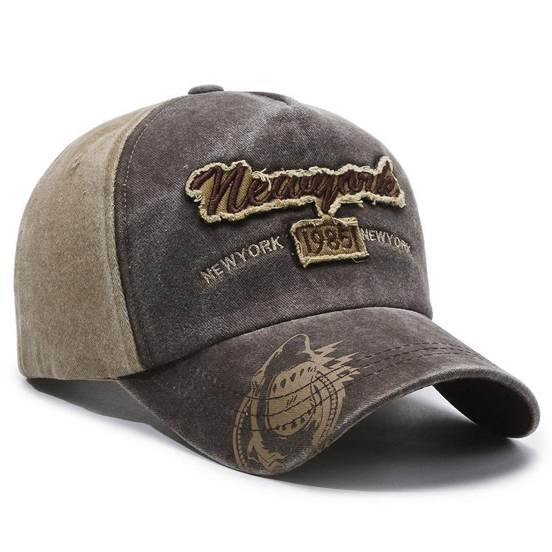 New Hat Spring and Summer European and American Sunscreen Baseball Cap Men's Washed Old Outdoor Casual Cap Women's Retro Sun Hat